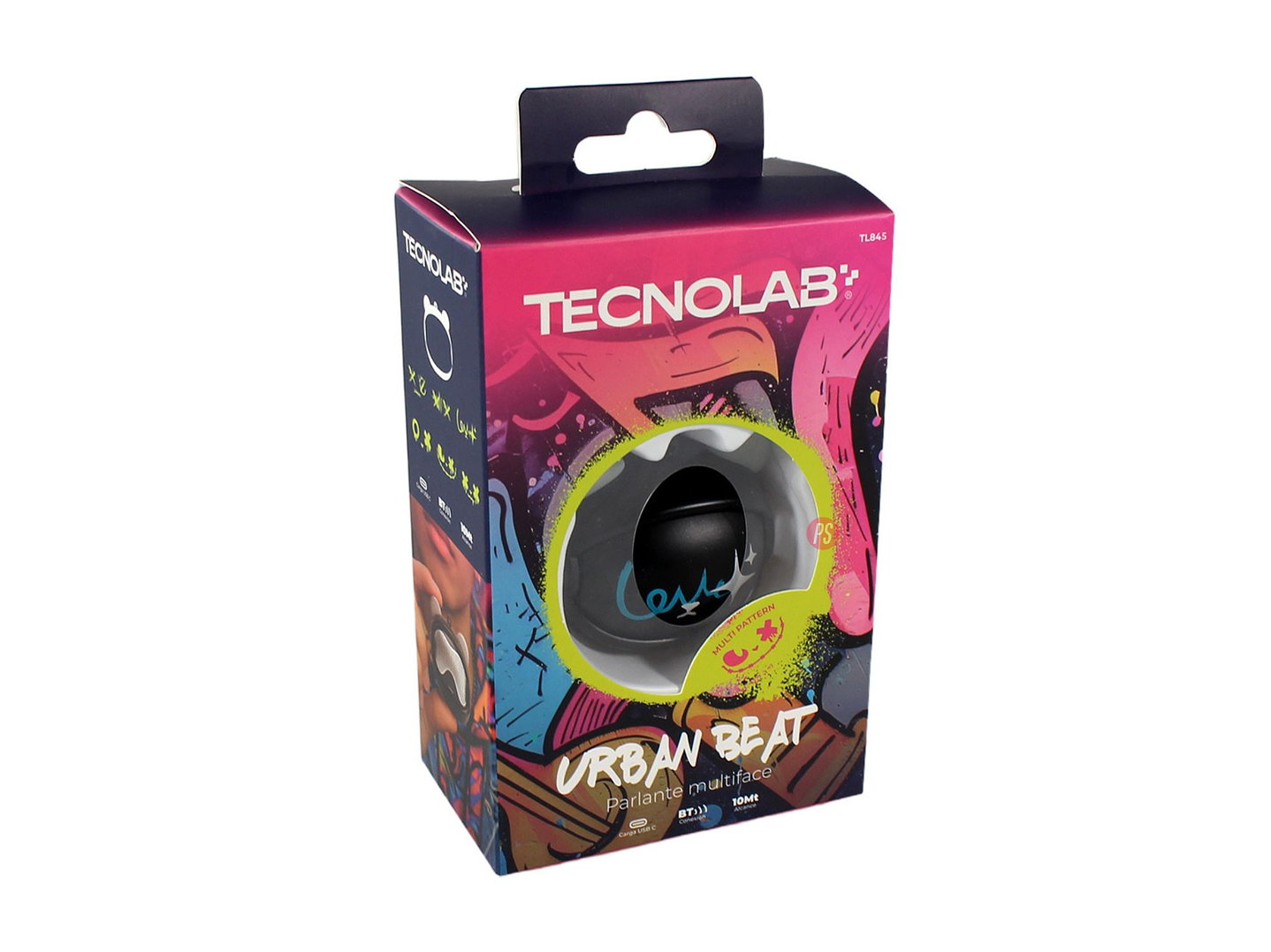 Parlante Bluetooth Multiface 5W USB-C con Colgante - PS 4