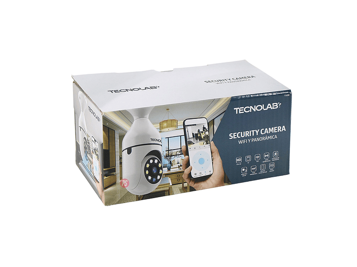 Cámara Seguridad Soquete WiFi 360 Full HD Audio y Luz - PS 5