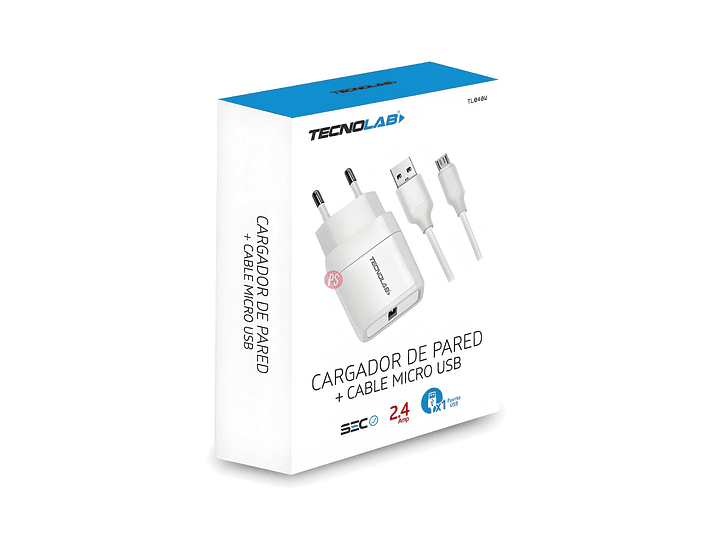 Cargador USB 12W Con Cable Micro USB Certificado - PS 3