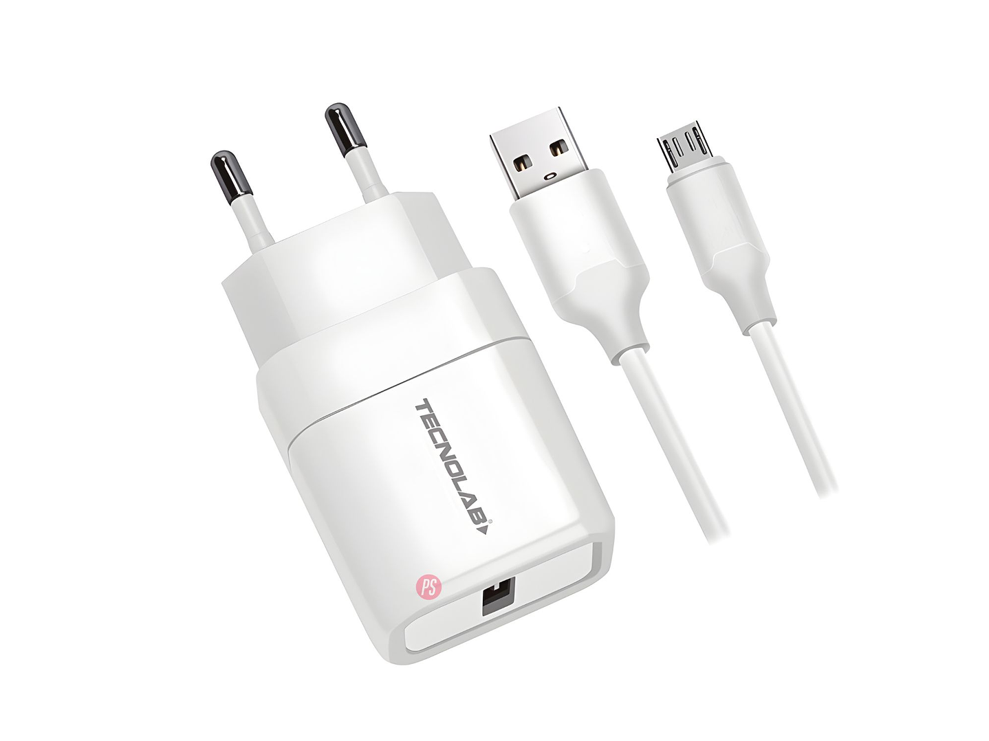 Cargador USB 12W Con Cable Micro USB Certificado - PS 1