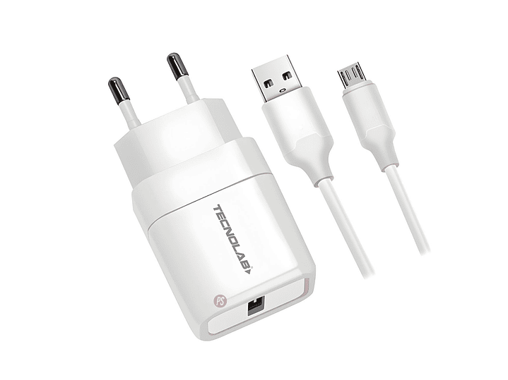 Cargador USB 12W Con Cable Micro USB Certificado - PS 1