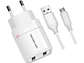 Cargador Dual USB 12W + Cable Micro USB Certificado SEC - PS - Miniatura 2