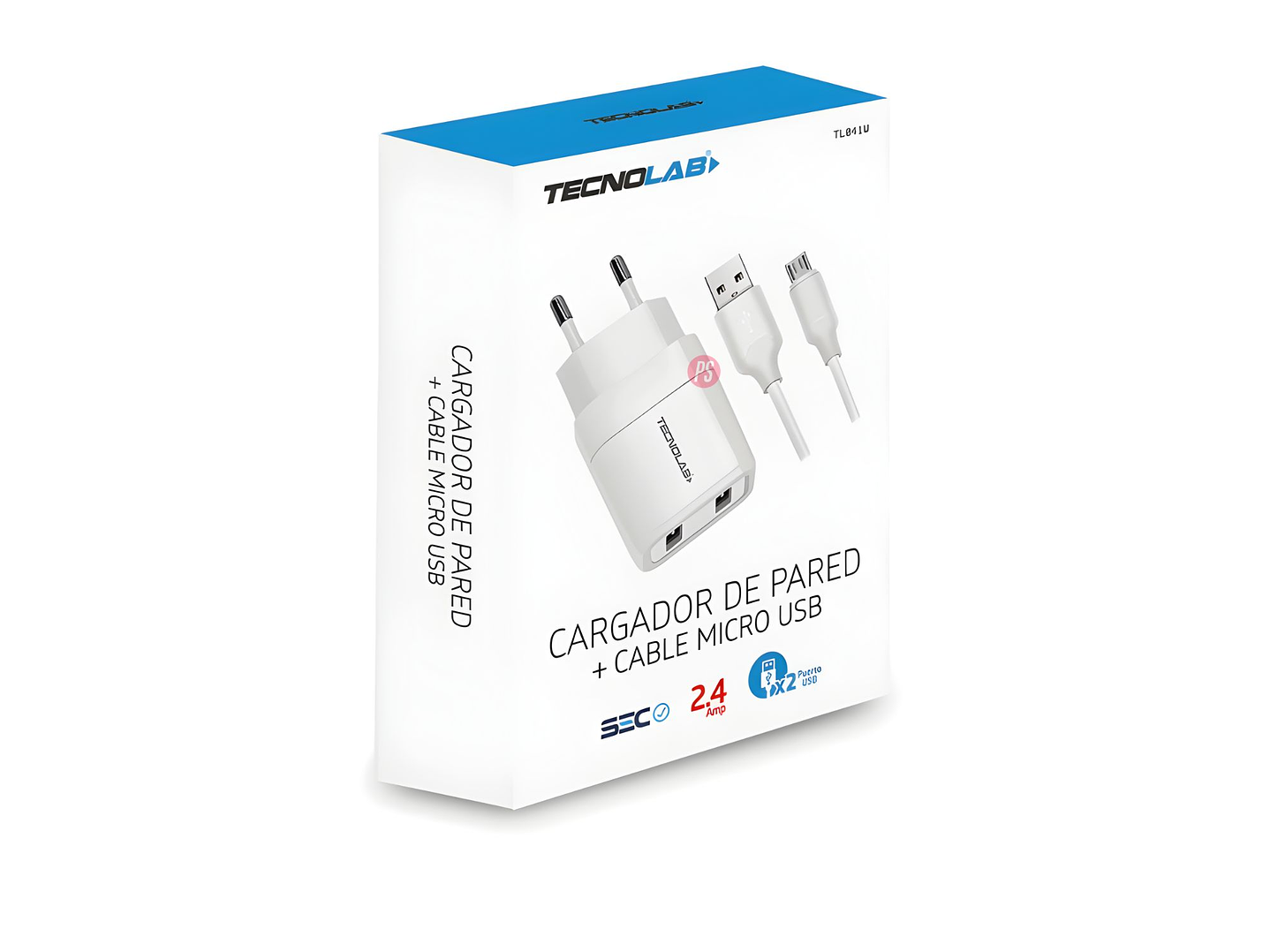 Cargador Dual USB 12W + Cable Micro USB Certificado SEC - PS 3