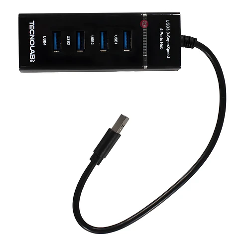 Hub USB SuperSpeed 4 Puertos 5Gbps con Protección y LED - PS