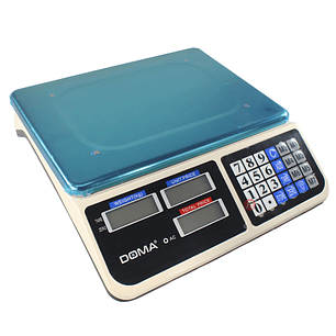 Balanza Digital 40 kg Almacenes Recargable Inoxidable - PS