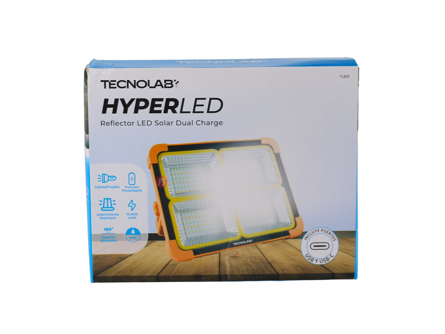 Reflector LED Solar Multifunción Powerbank USB-C IP66 - PS 5