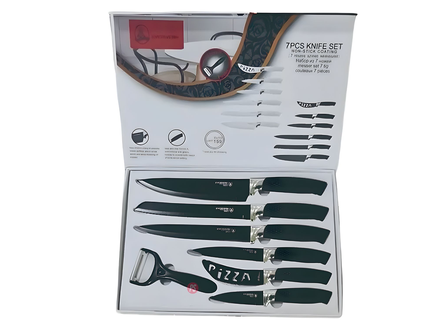 Set de Cuchillos 7 Piezas Ergonómicos y Resistentes - PS 1