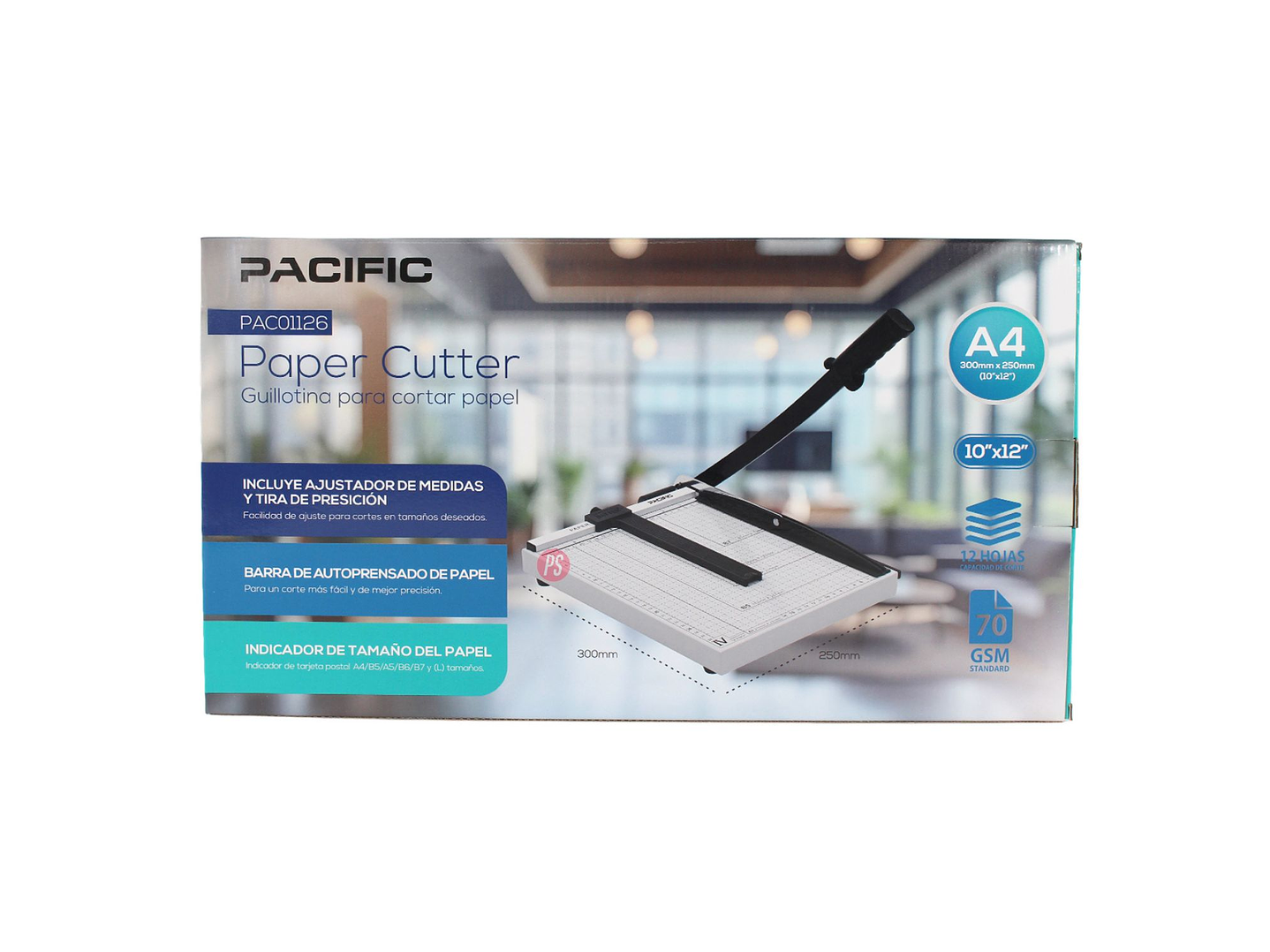 Guillotina A4 Metalica 12 Hojas Precision Profesional - PS 6