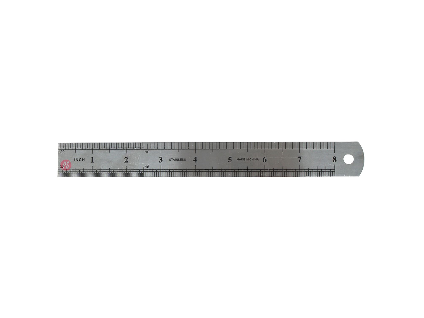 Regla Metálica 20 cm con Funda Protectora - PS 2