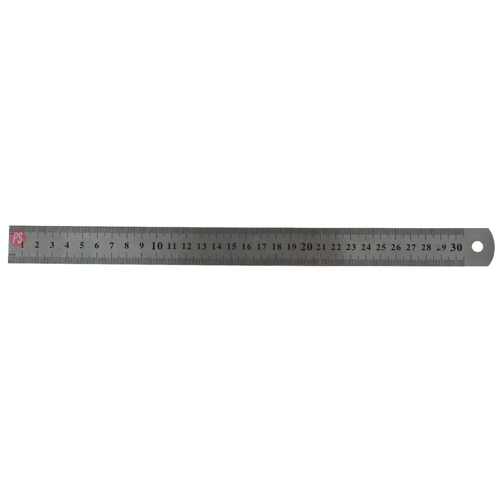 Regla Metalica 30 cm con Funda Protectora - PS 1