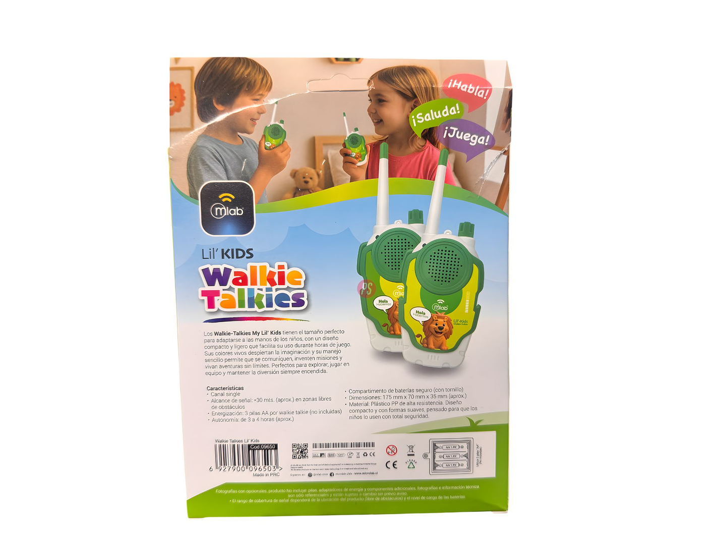 Kit 2 Walkie Talkie My Lil Kids 1 Canal para Niños - PS 3