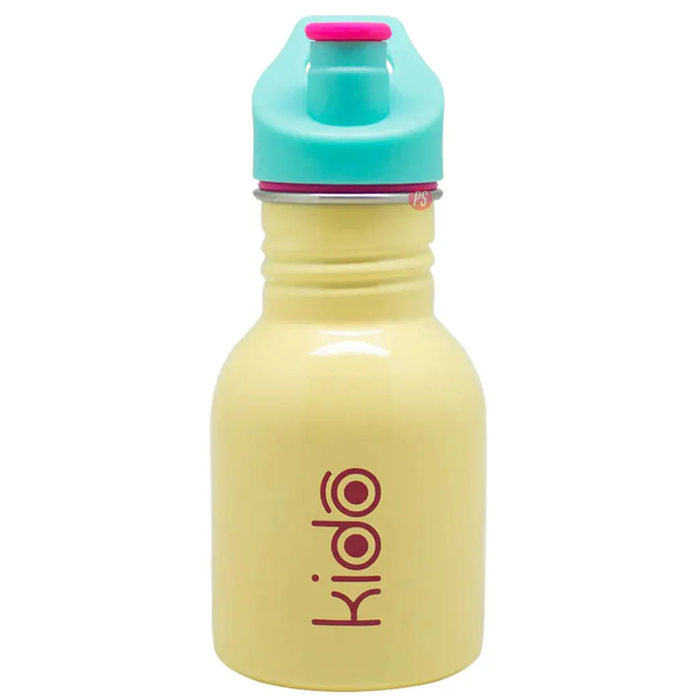 Botella Metalica Kido 335 ml Amarilla Libre de BPA - PS 1