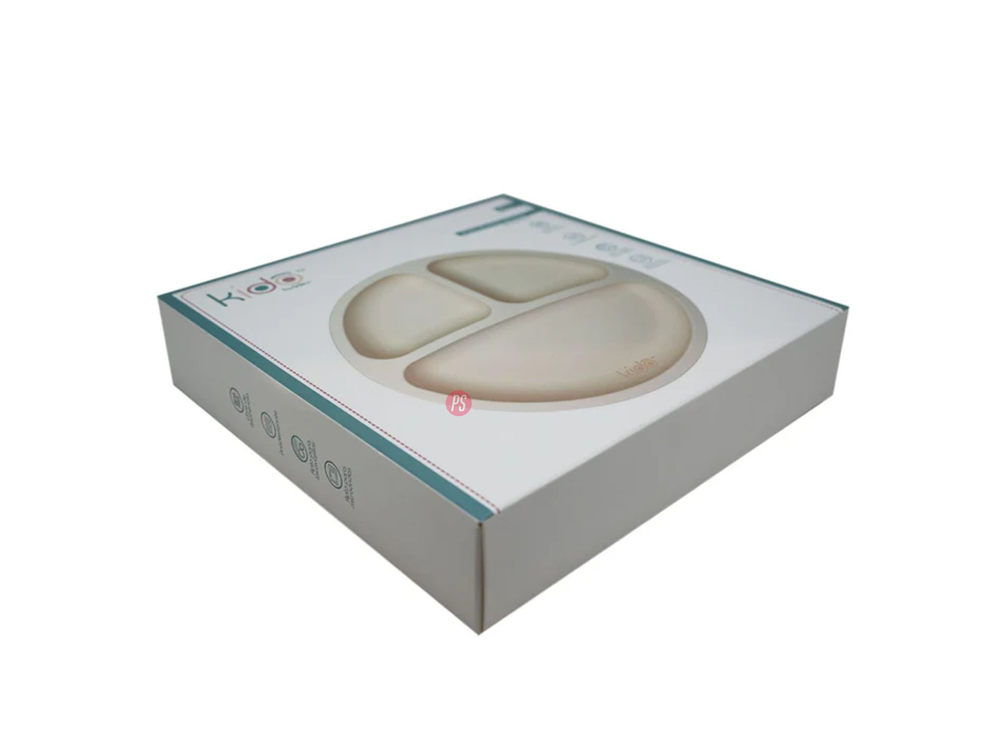 Plato Silicona Bebe Kido Ventosa y 3 Divisiones Colores - PS 11