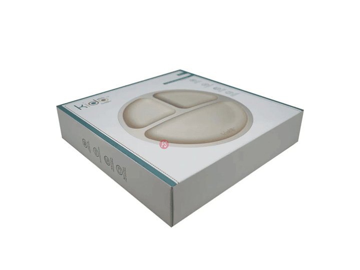 Plato Silicona Bebe Kido Ventosa y 3 Divisiones Colores - PS 11