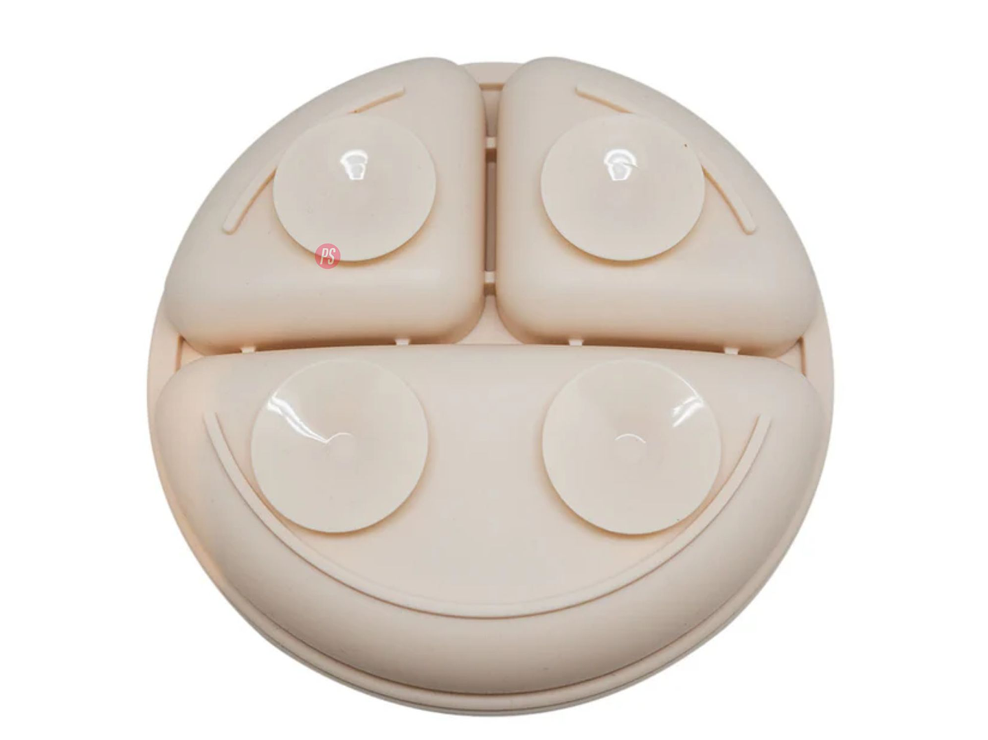 Plato Silicona Bebe Kido Ventosa y 3 Divisiones Colores - PS 10
