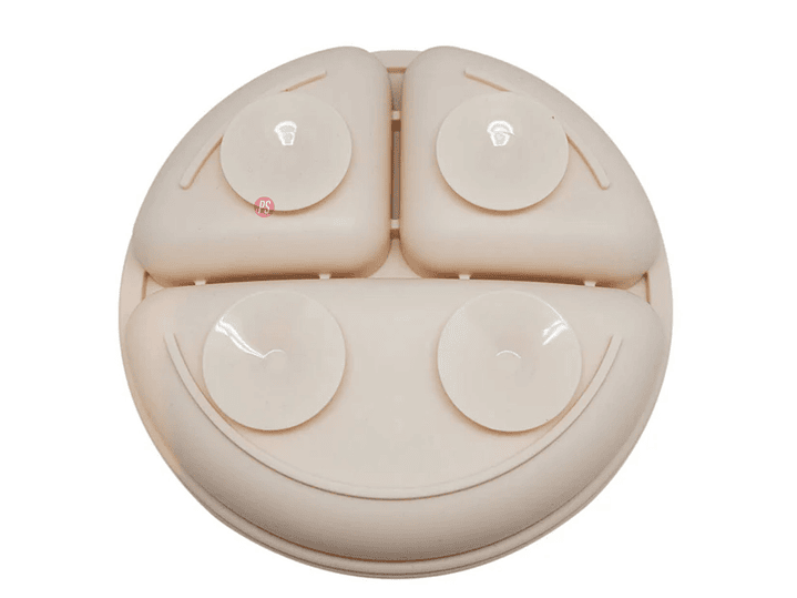 Plato Silicona Bebe Kido Ventosa y 3 Divisiones Colores - PS 10