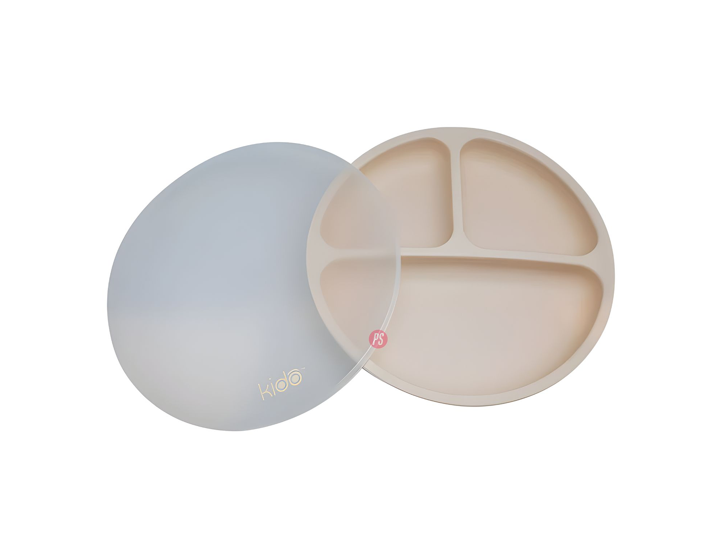 Plato Silicona Bebe Kido Ventosa y 3 Divisiones Colores - PS 9