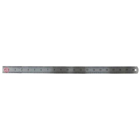 Regla Metálica 50 cm con Funda Plástica Protectora - PS