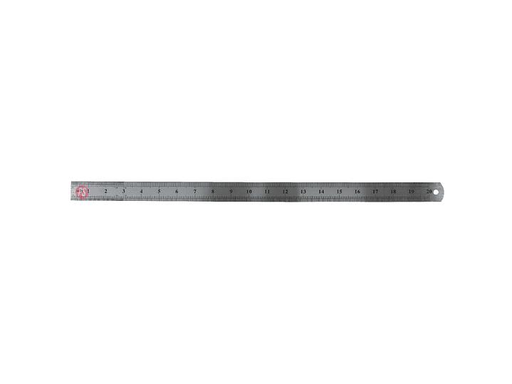 Regla Metálica 50 cm con Funda Plástica Protectora - PS 2