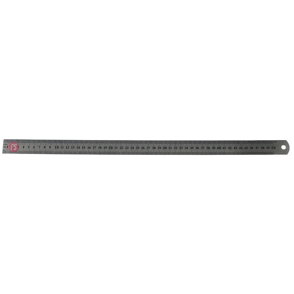 Regla Metálica 50 cm con Funda Plástica Protectora - PS 1