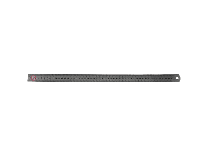 Regla Metálica 50 cm con Funda Plástica Protectora - PS 1