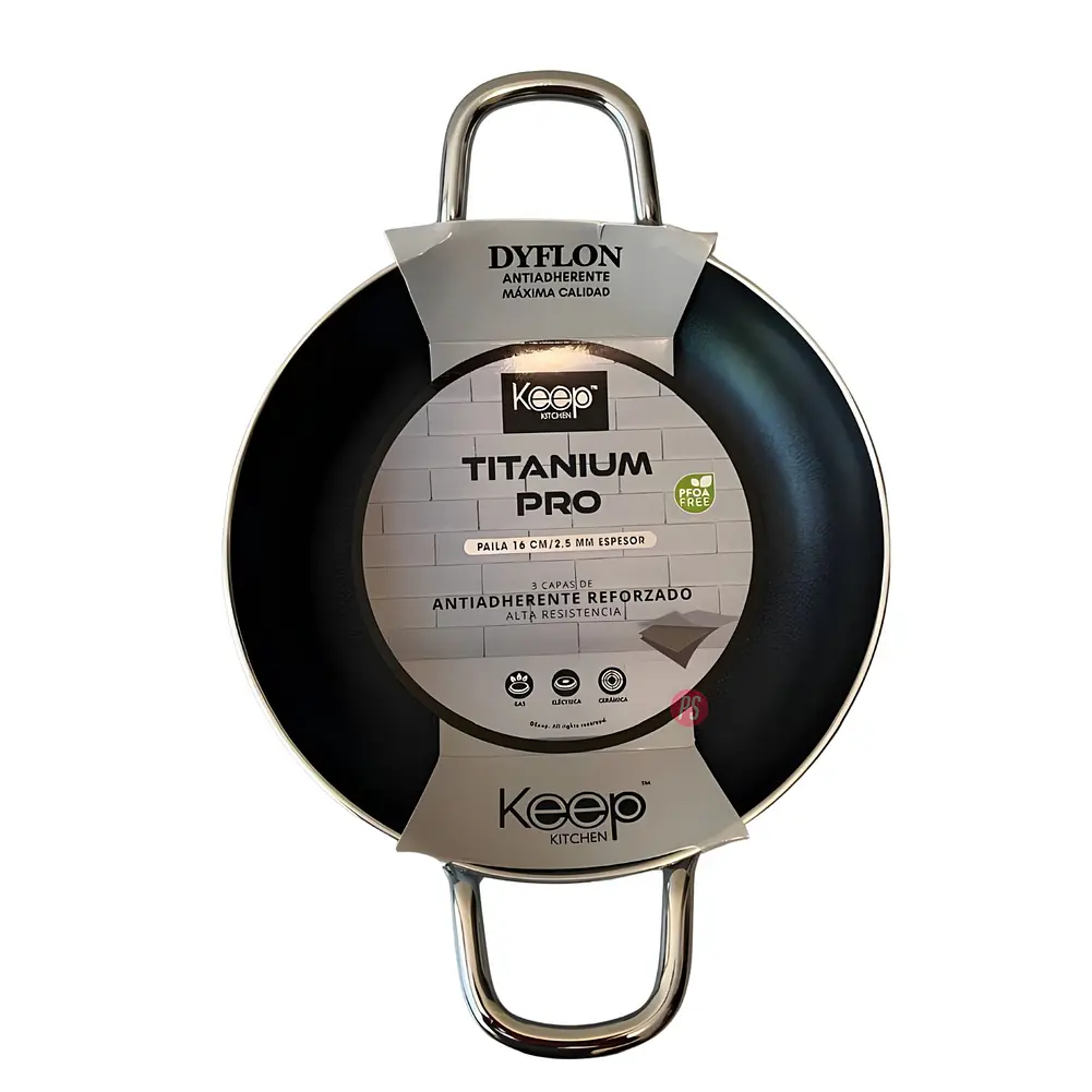 Paila Antiadherente 16cms Titanium Pro Colores - PS 9