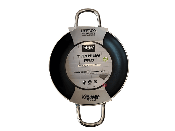 Paila Antiadherente 16cms Titanium Pro Colores - PS 9