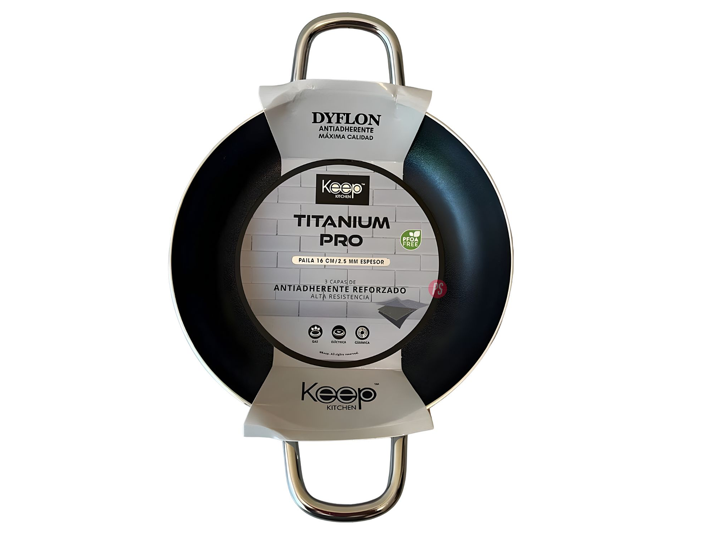Paila Antiadherente 16cms Titanium Pro Colores - PS 4
