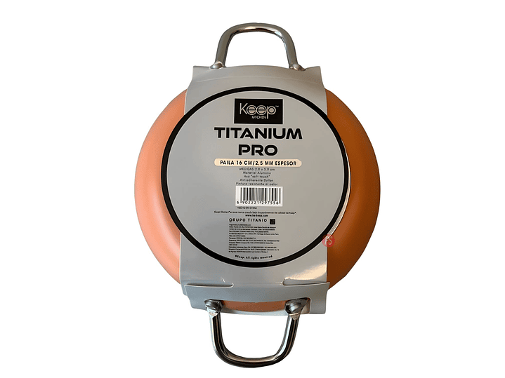 Paila Antiadherente 16cms Titanium Pro Colores - PS 10
