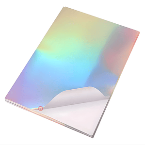 Laminado Frio Holografico 20 Hojas Arcoiris A4 - PS