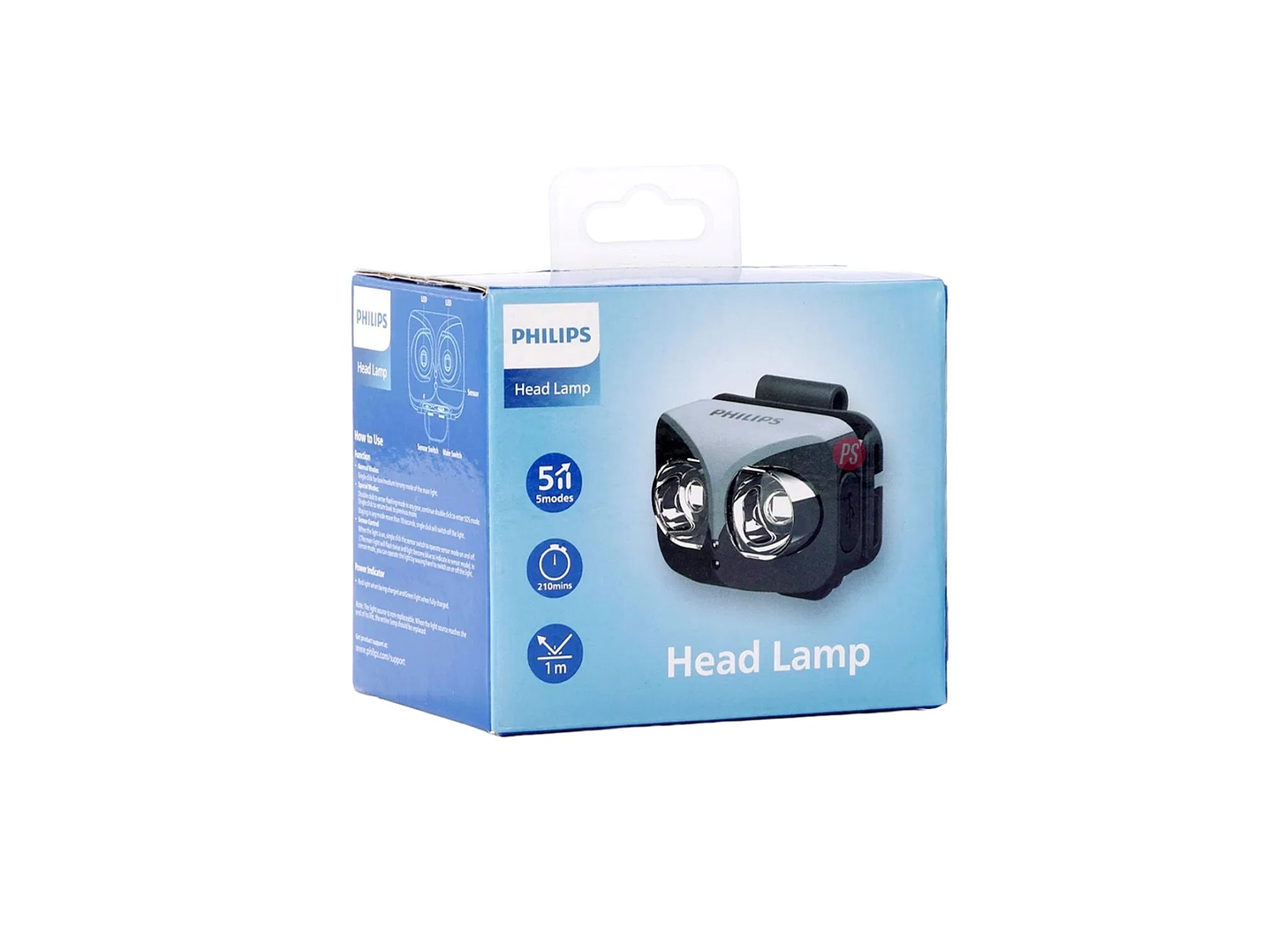 Linterna Frontal LED Philips Owl-Eye 450 lm 5W Sensor - PS 3