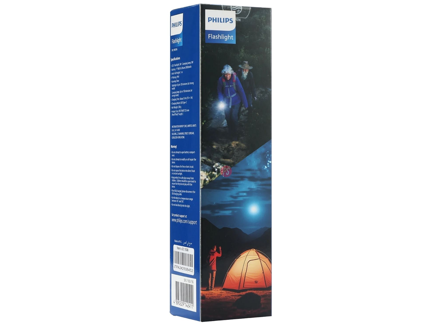 Linterna Recargable Philips Multifuncion LED Zoom USB-C - PS 3