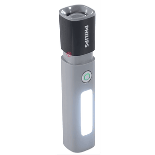 Linterna LED Philips 10W Recargable Zoom 150m 4 Modos - PS
