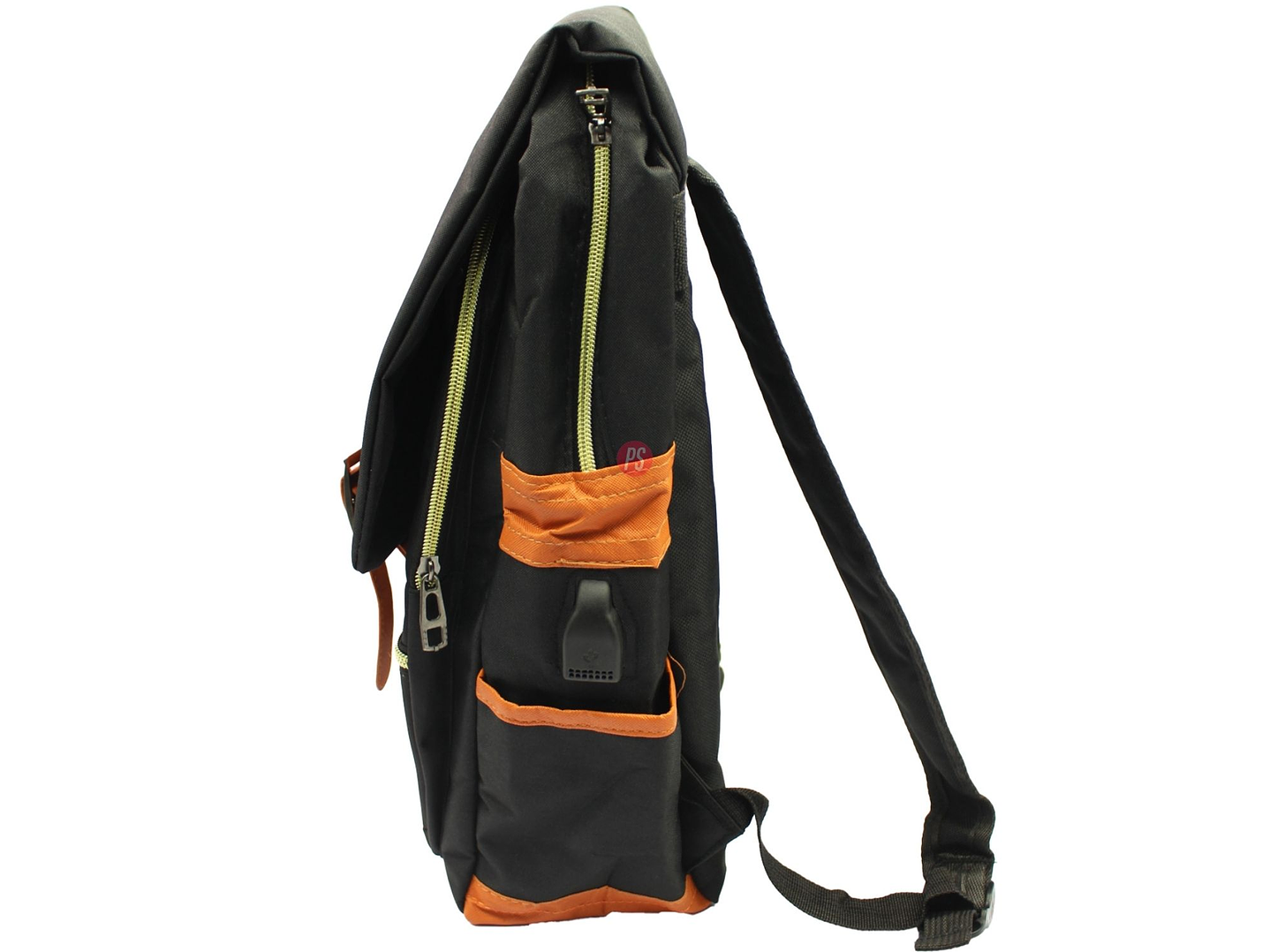 Mochila Negra Bolso Cruzado Viaje Outdoor Comoda - PS 2
