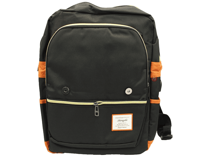 Mochila Negra Bolso Cruzado Viaje Outdoor Comoda - PS 1