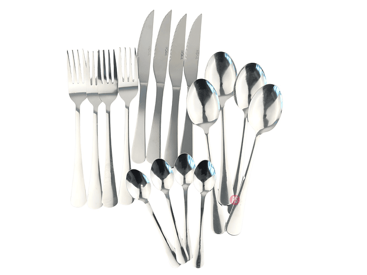 Juego De Cubiertos 16 Piezas Golden Family Acero - PS 2