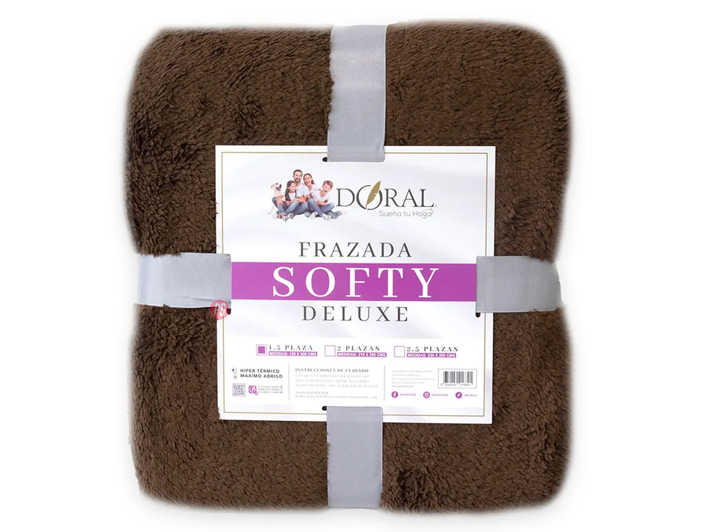 Frazada Softy Lisa 2 Plazas Hipertermica Tonos Oscuros - PS 3