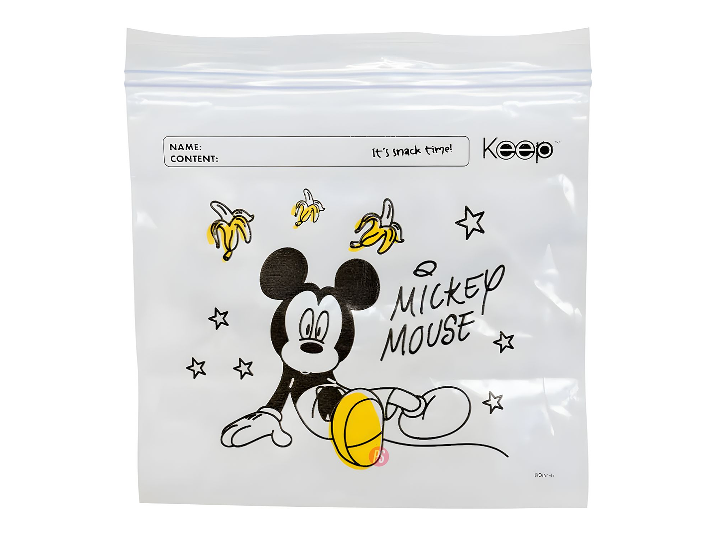 Bolsas Sandwich Mickey 40 Unidades Cierre Hermetico - PS 2