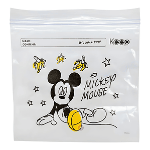 Bolsas Sandwich Mickey 40 Unidades Cierre Hermetico - PS