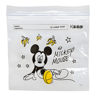 Bolsas Sandwich Mickey 40 Unidades Cierre Hermetico - PS
