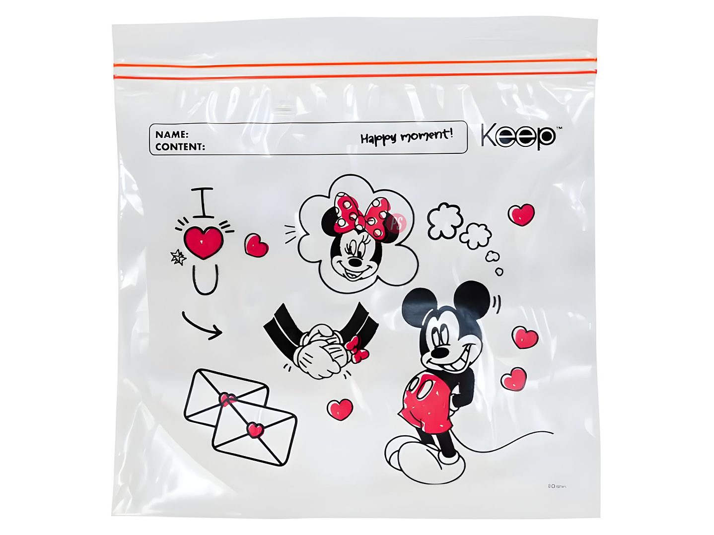 Bolsas Sandwich Minnie 40 Unidades Cierre Hermetico - PS 2