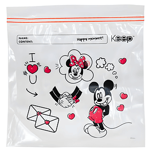 Bolsas Sandwich Minnie 40 Unidades Cierre Hermetico - PS