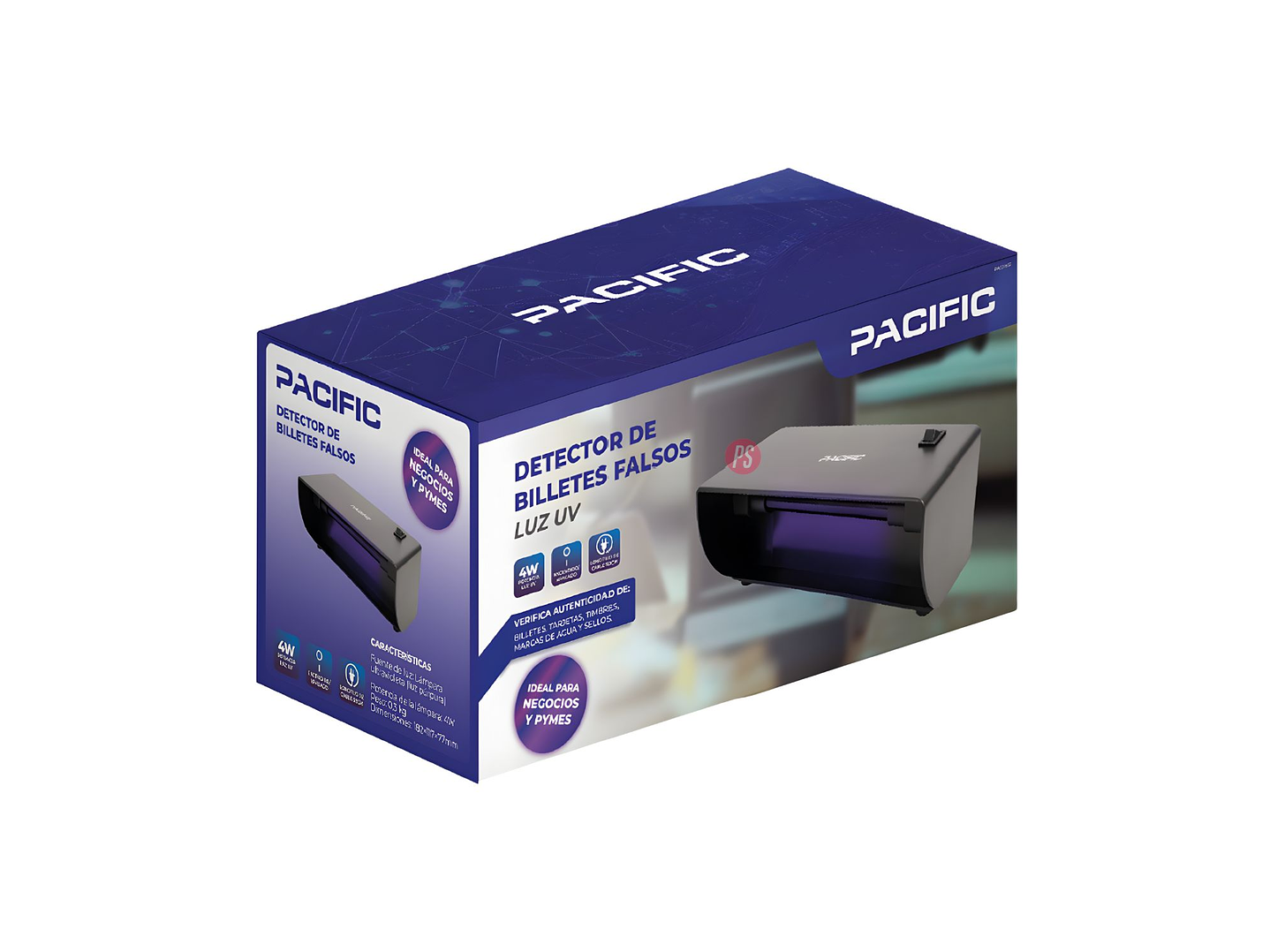 Detector Billetes Falsos UV 4W Ideal Negocios y Pymes - PS 3