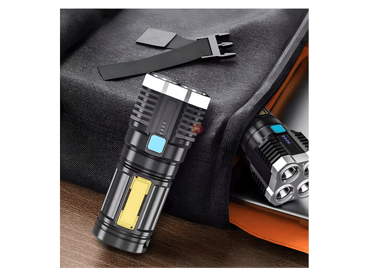 Linterna LED 500 Lúmenes USB Recargable Resistente - PS 3