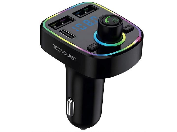 Transmisor FM Bluetooth 5.2 Auto 15.5W USB-C + 2 USB - PS 1
