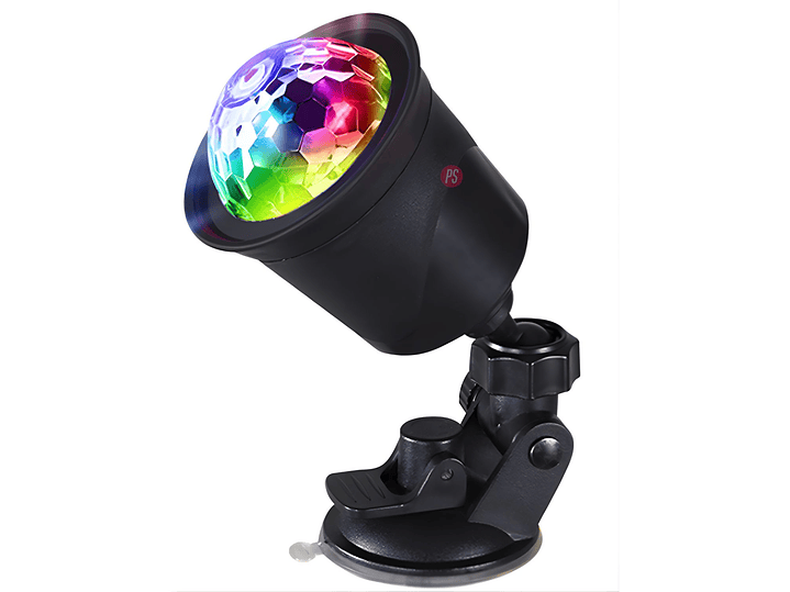 Luz Disco RGB Auto Sensor Musica USB-C Recargable - PS 2