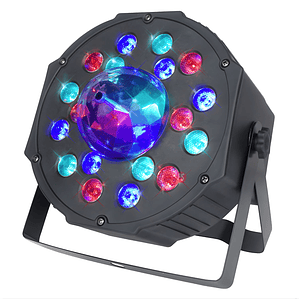 Foco PAR LED 18 RGB Giratorio 60W con Control DMX - PS
