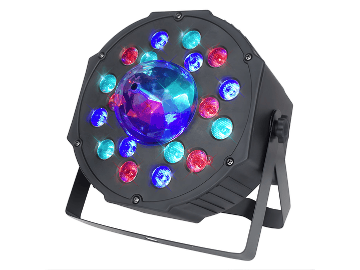 Foco PAR LED 18 RGB Giratorio 60W con Control DMX - PS 1