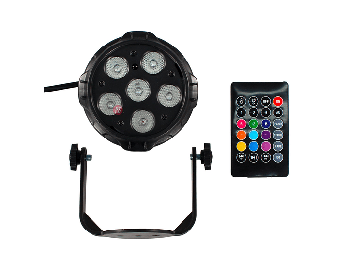 Foco PAR LED RGB con Parlante Bluetooth 10W + Control - PS 3