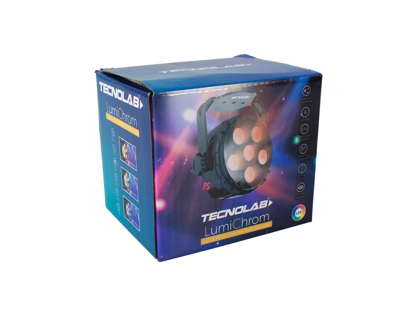 Foco PAR LED RGB con Parlante Bluetooth 10W + Control - PS 5